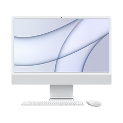 iMac 24 inch M1 in Silver with Magic Keyboard and Mouse (main)
