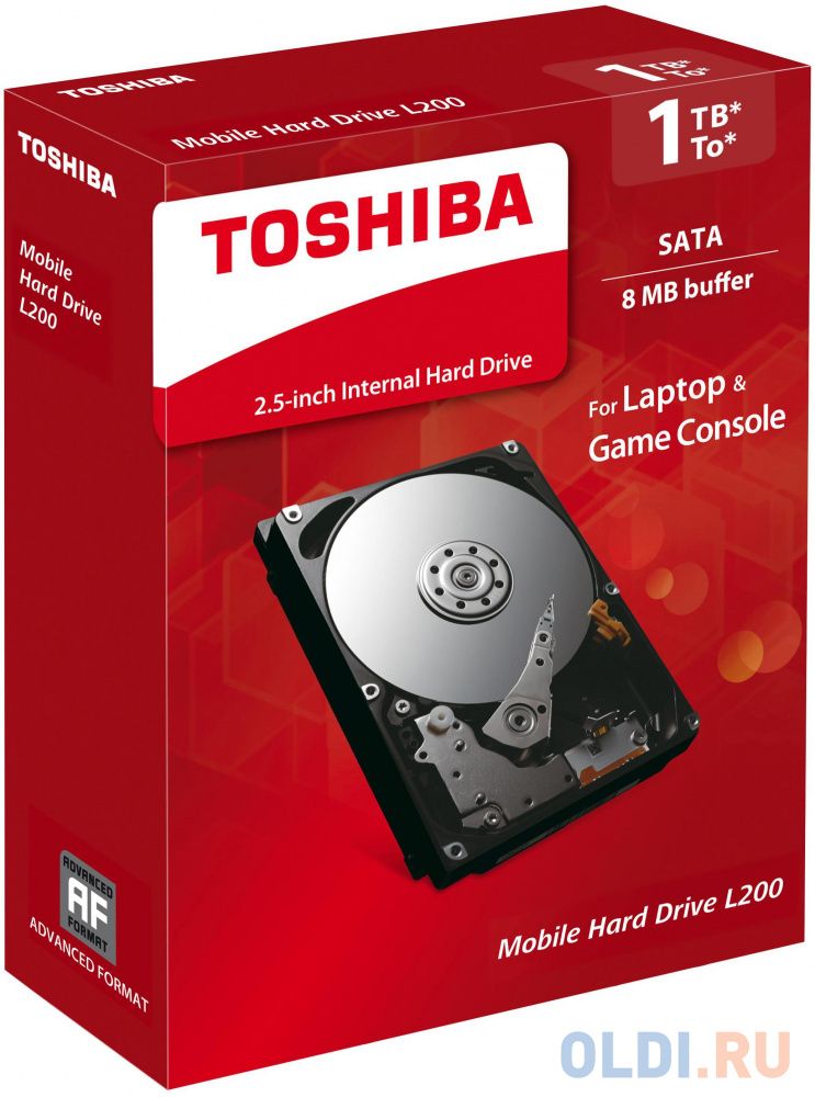 Toshiba 1TB 2.5" 5400rpm PC Hard Drive