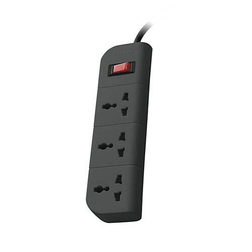 Belkin Surge Protector (Grey) 3 Outlet 1.5M Cord