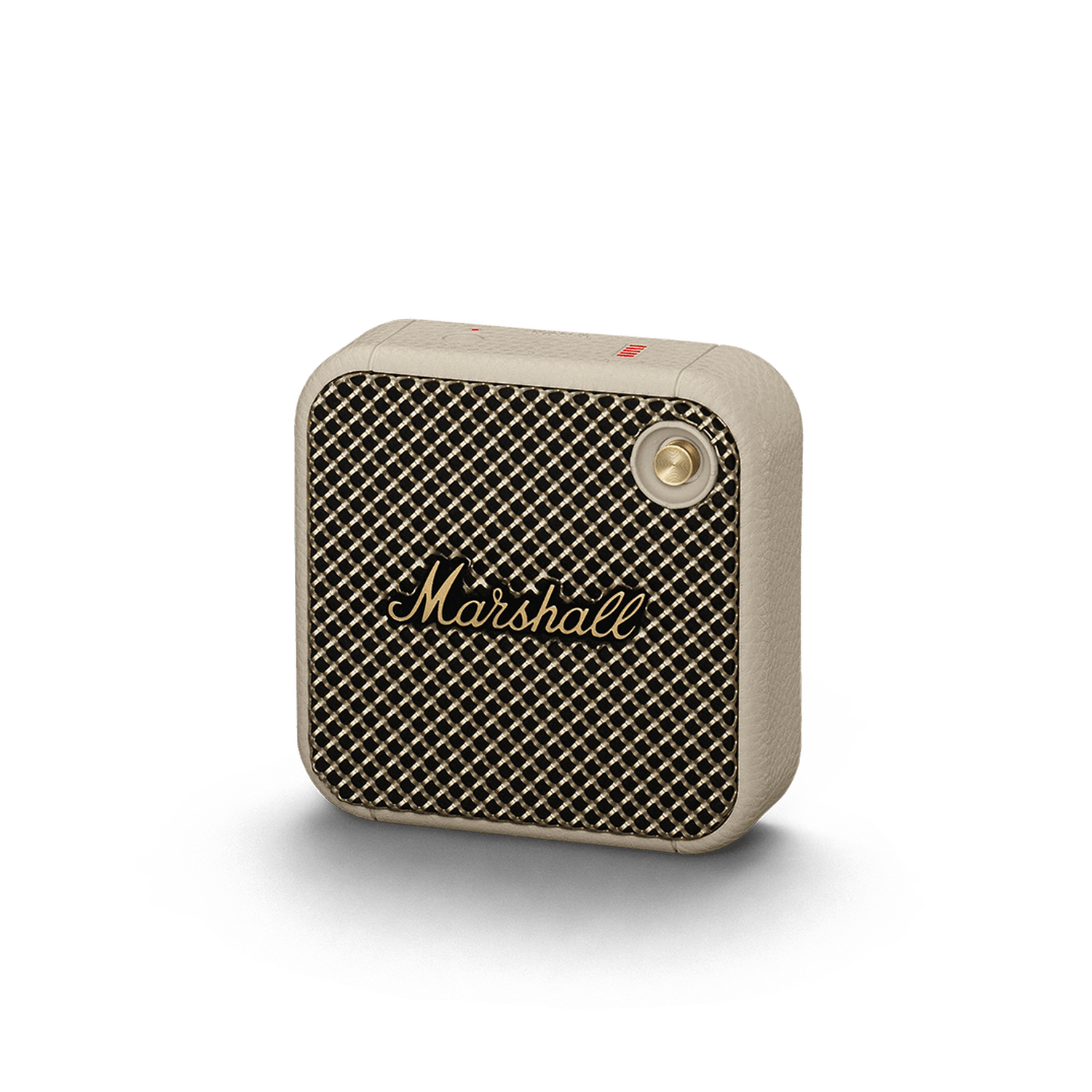 Marshall Willen Portable Bluetooth Speaker in Cream and Brass (main)