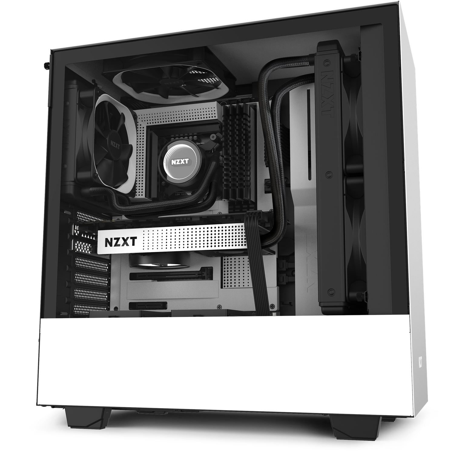 NZXT H510 Compact Mid-Tower Case matte white